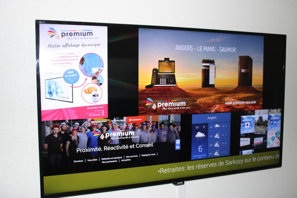 Solutions d'affichages interactifs affichage dynamique Angers Le Mans