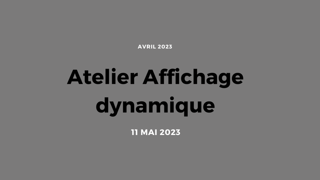 Participez à notre matinale dédiée "Affichage dynamique" Découvrez nos solutions d'affichage dynamique à Angers